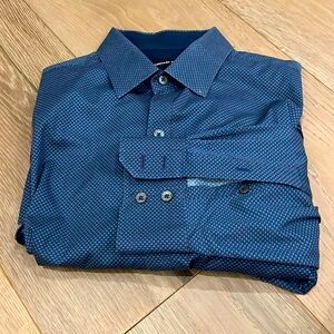 * ZACHARY PRELL -Blue MENS DRESS SHIRT